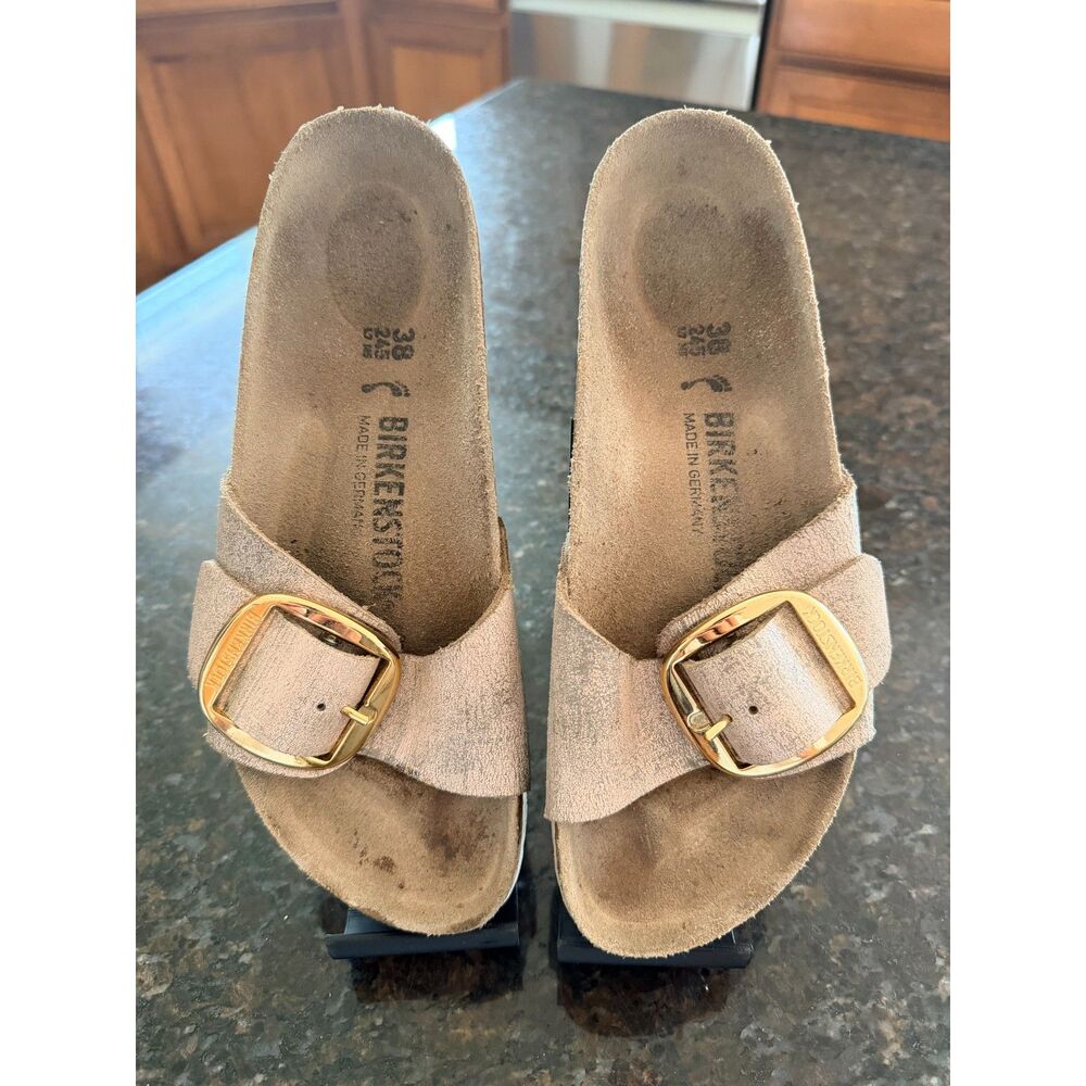 Birkenstock Madrid Big Buckle - Distressed Rose - EU 38 Narrow (L7/M5) - GUC